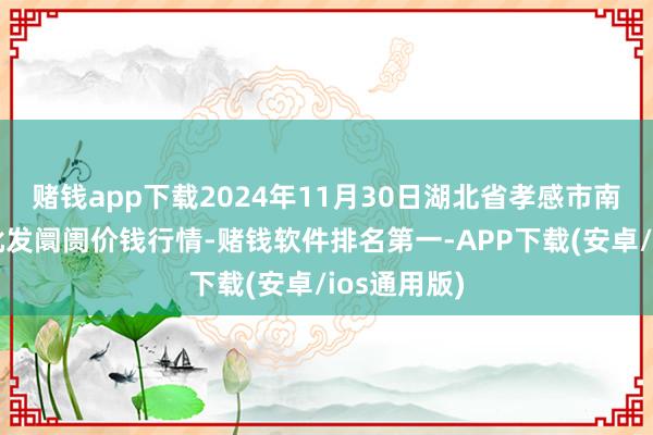 赌钱app下载2024年11月30日湖北省孝感市南大农居品批发阛阓价钱行情-赌钱软件排名第一-APP下载(安卓/ios通用版)